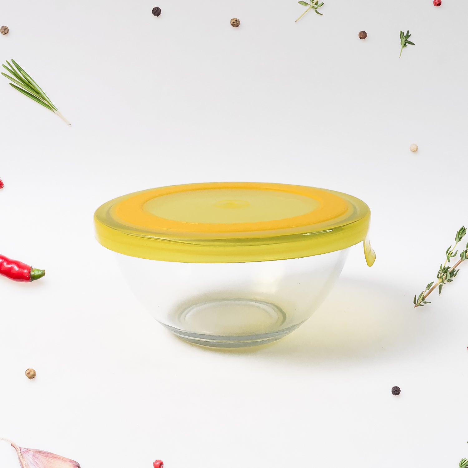 Dazzle Glass Bowl Set Mixing  Storage Bowls With Lids (3 Pcs Set) Dazzle Glass Bowl Set Mixing  Storage Bowls With Lids (3 Pcs Set)